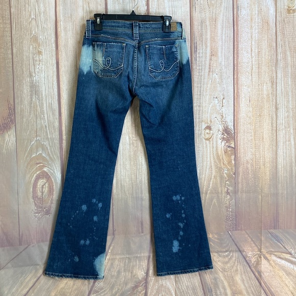 💵Hippie Denim Bleach Accented Bootcut Jean Size 7 - Picture 3 of 12